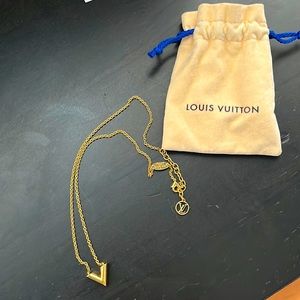 Gold Louis Vuitton Necklace